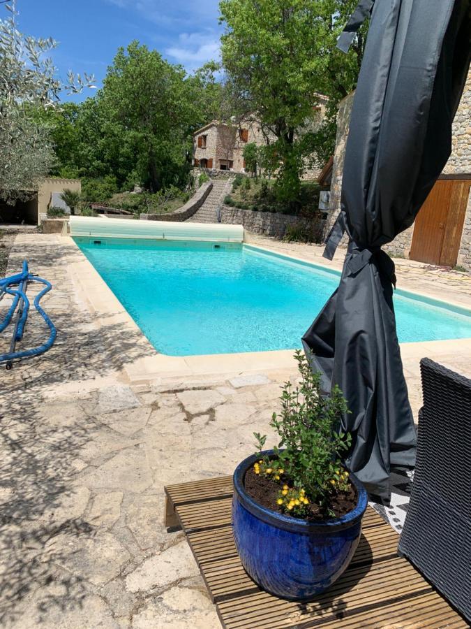 Font Nouvelle Maison De Charme Drome Provencale, 6 Ou 10 Personnes Avec Piscine Plaisians Exterior photo